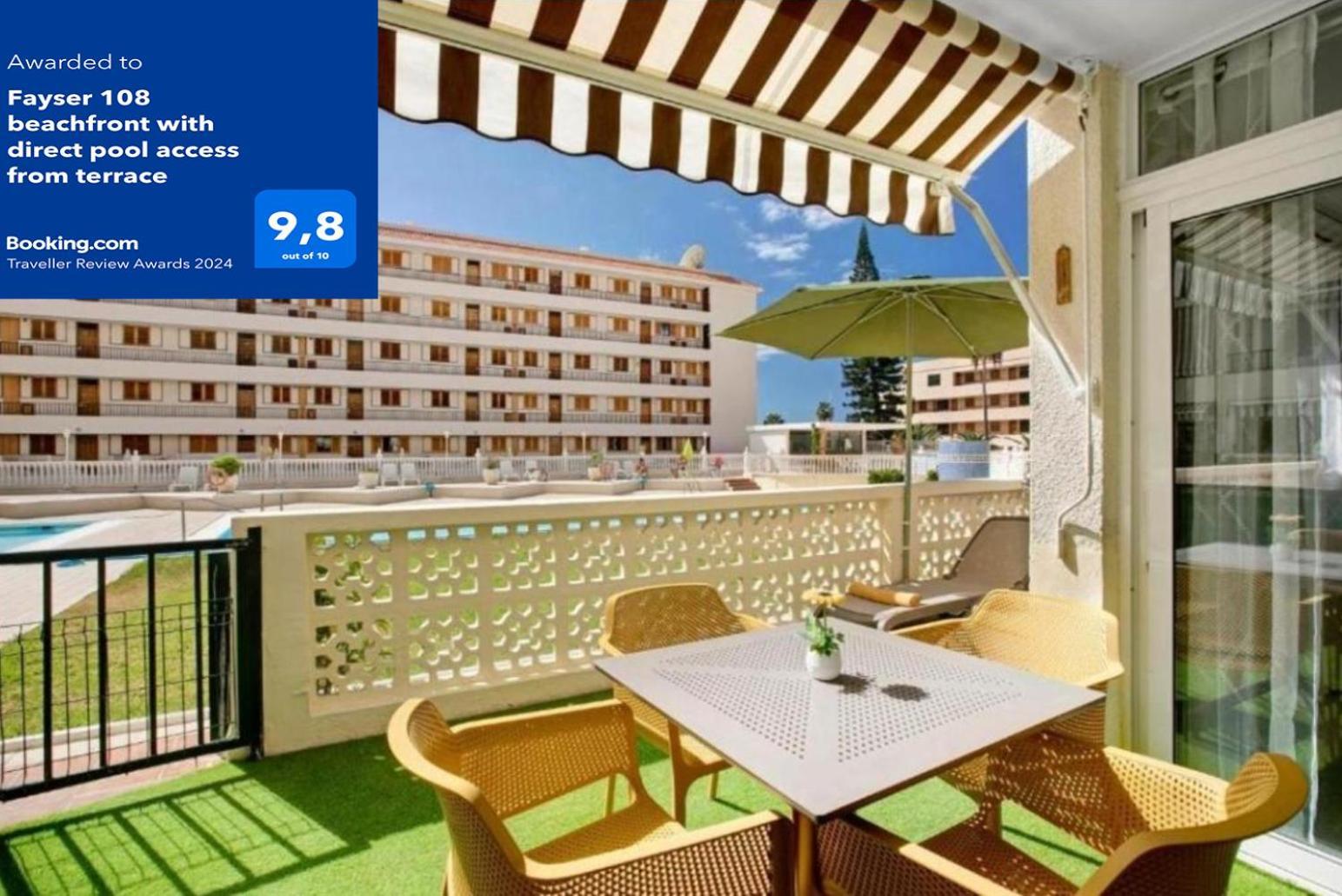 Fayser 108 Beachfront With Direct Pool Access From Terrace Arona  Extérieur photo