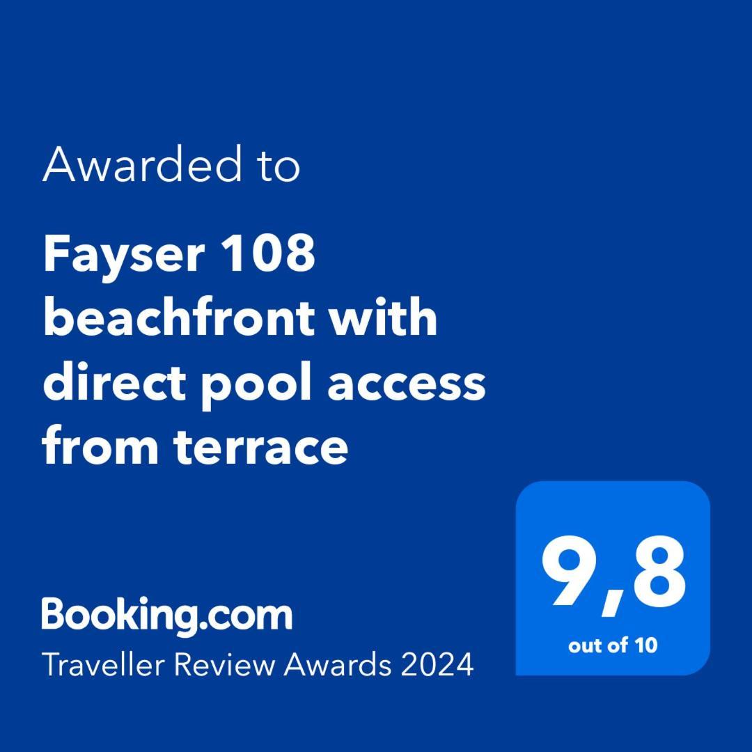 Fayser 108 Beachfront With Direct Pool Access From Terrace Arona  Extérieur photo